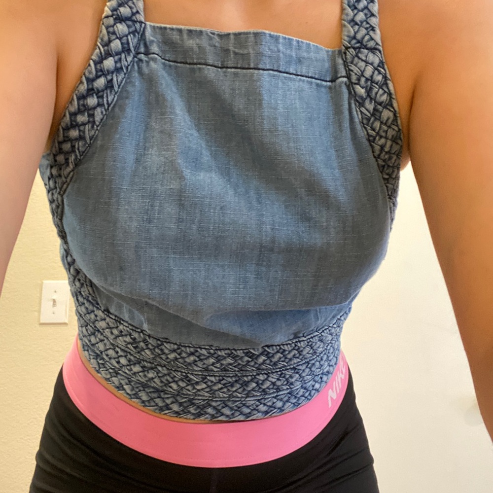 Maeve denim top